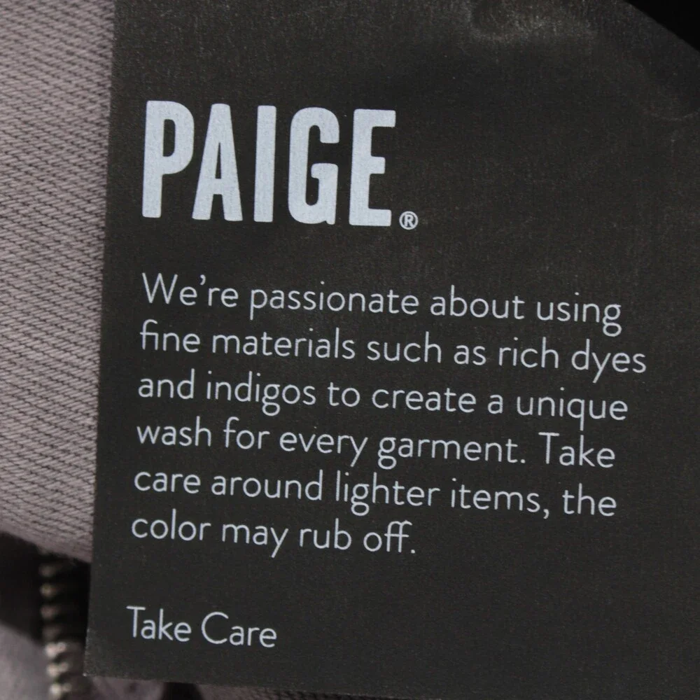 Paige NWT 5 Pocket Denim Jeans Size 30 US Slim Fit Lennox in Purple Rayon Blend